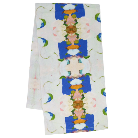 Monet's Garden Navy Tea Towel: One Size