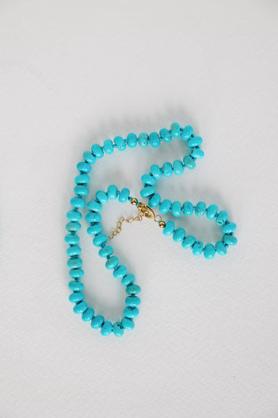 18" Genuine Turquoise Candy Necklace