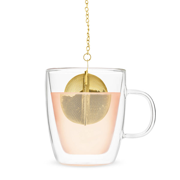 Small Tea Infuser Ball in Gold by Pinky Up®