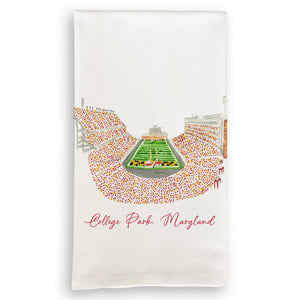 University of Maryland Football Stadium: Dishtowel / Keep Words / -