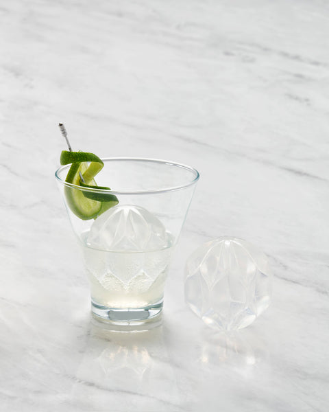 Cocktail Ice Cube Silicone Ice Tray- Single Mold: Ripple