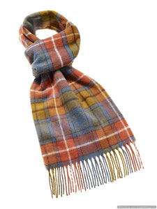 Tartan Antique Buchanan Scarf, Merino Lambswool, Made in England