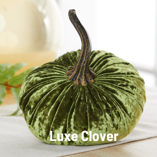 Pumpkin Large Velvet, Fall Decor, Shelf Sitter, Tablescape: Blush