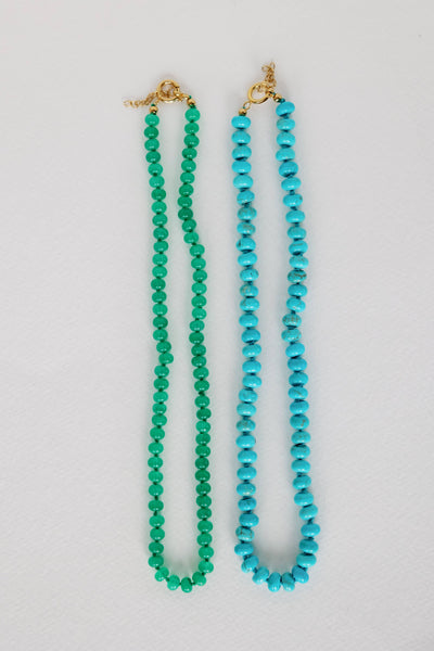 18" Genuine Turquoise Candy Necklace