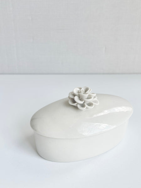 Vintage Flower Trinket Box