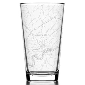 Knoxville TN Map Pint Glass