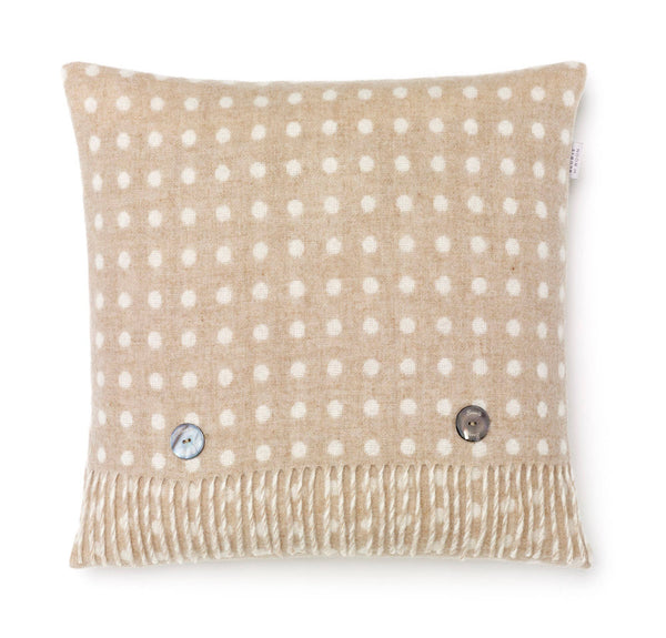 Merino Lambswool - Spot - Beige - Pillow: Beige