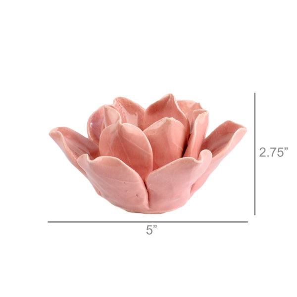 Lotus Tea Light Holder - Pink