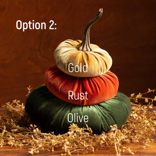 Pumpkin Stacked Decor, Centerpiece Statement, Wedding Decor: Option 1: Harvest Bronze Rust