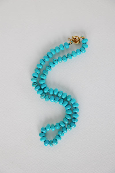 18" Genuine Turquoise Candy Necklace