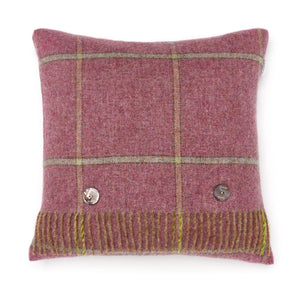 Shetland Quality - Pure New Wool - Pillow - Kingham Heather