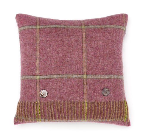 Shetland Quality - Pure New Wool - Pillow - Kingham Heather