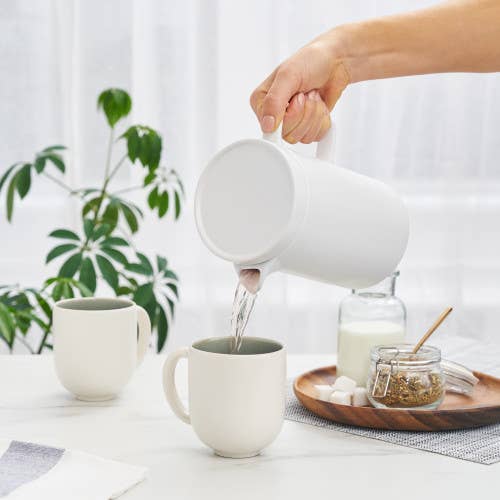 Jona™ Matte Finish Teapot in White