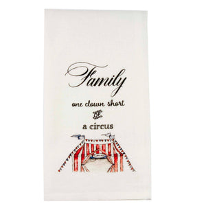 Family Circus with Tent Tea Towel