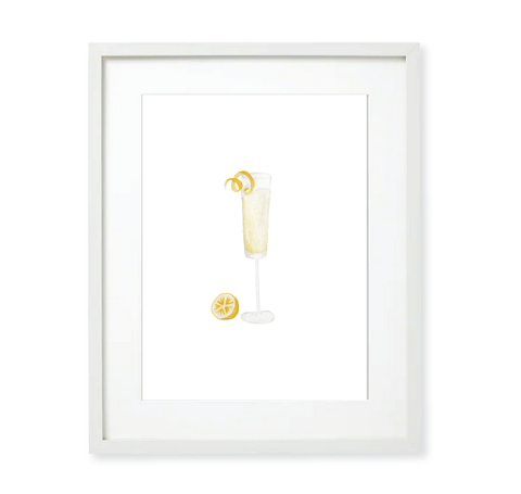 Art Print - French 75 Watercolor