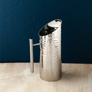 Hammered Slant Pitcher