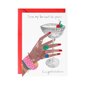 A Very Glamorous Cocktail - Greeting Card