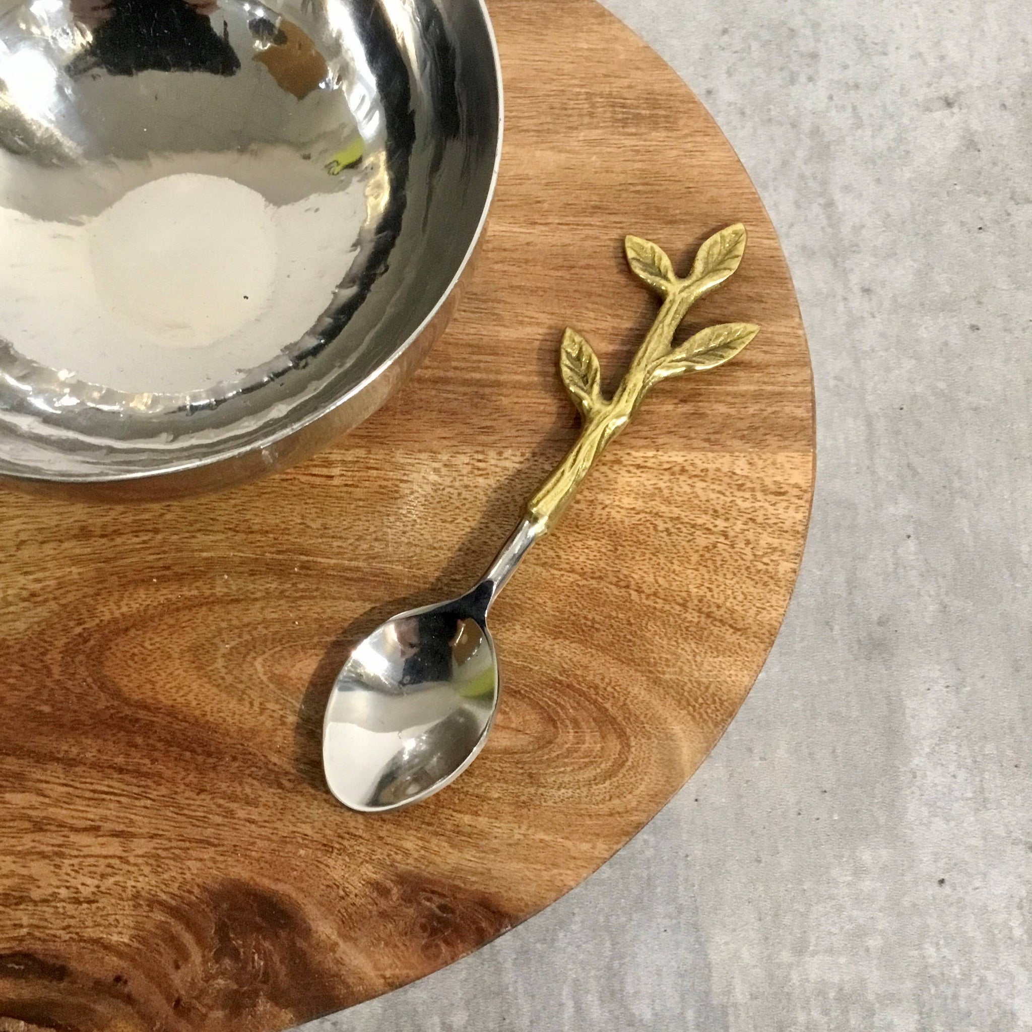 SS Gold Leaf Spoons