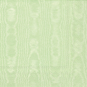 Moiree Paper Cocktail Napkins Light Green