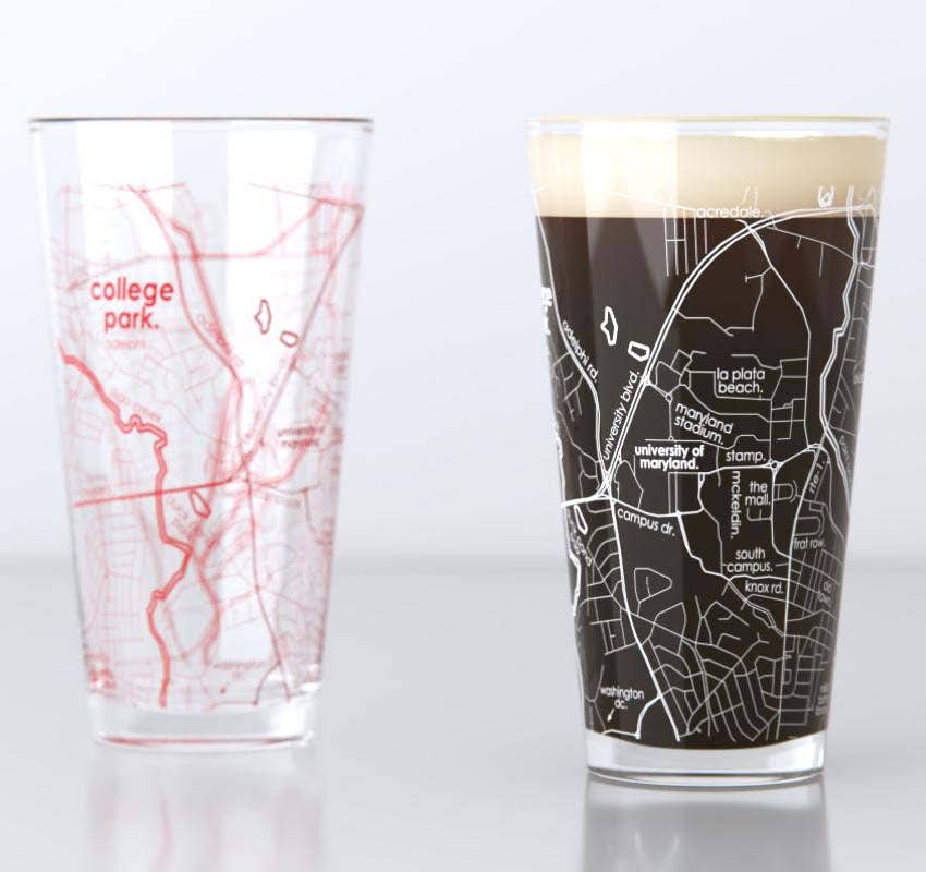 College Park MD Univ of Maryland - Map Pint Pair