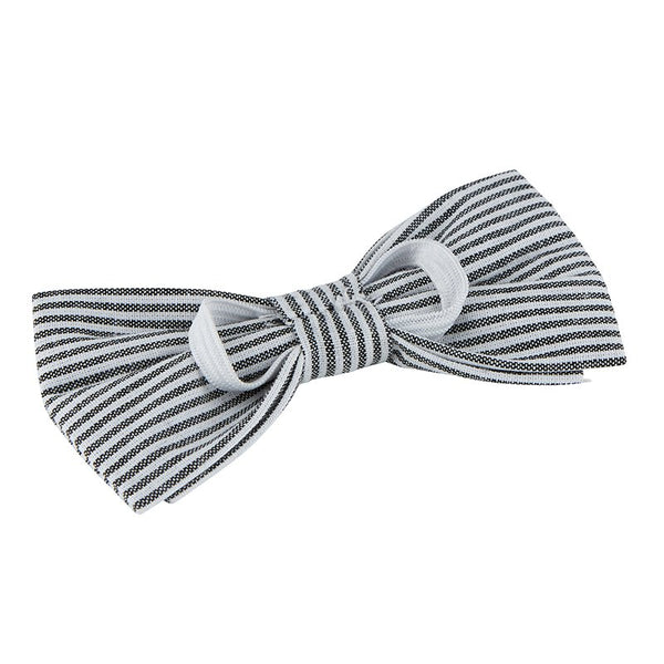 Pet Bow Tie - Grey Stripe