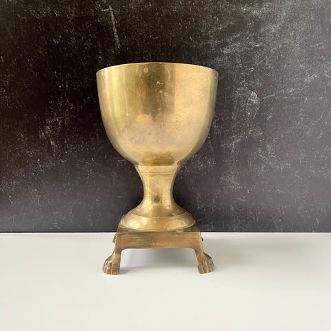 Vintage Brass Footed Chalice