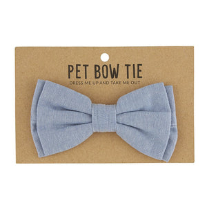 Pet Bow Tie - Chambray