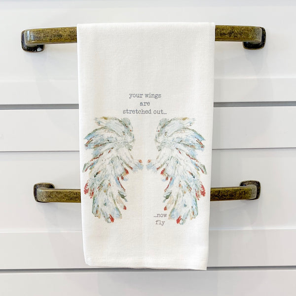 Angel Wings Tea Towel