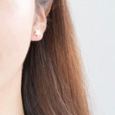 Minimalist Star Stud Earrings GOLD or SILVER