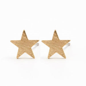 Minimalist Star Stud Earrings GOLD or SILVER