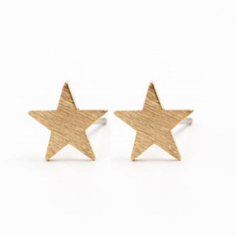Minimalist Star Stud Earrings GOLD or SILVER