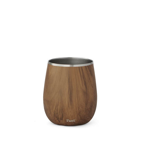 Insulated Wine Tumbler - Teakwood