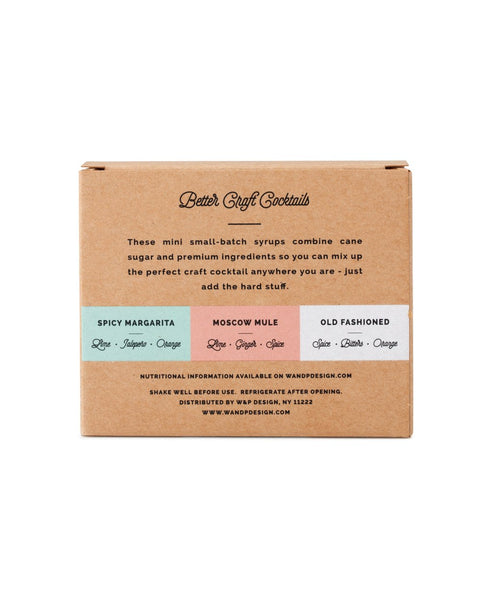 Craft Mini Cocktail Syrup 3-pack set