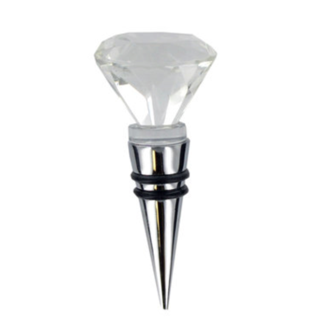 Crystal Wine Bottle Stopper with Tag