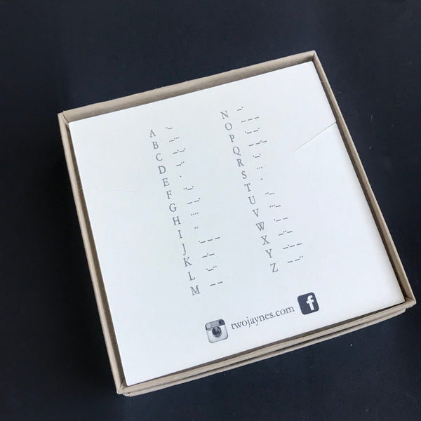 CUSTOM Morse Code Bracelet