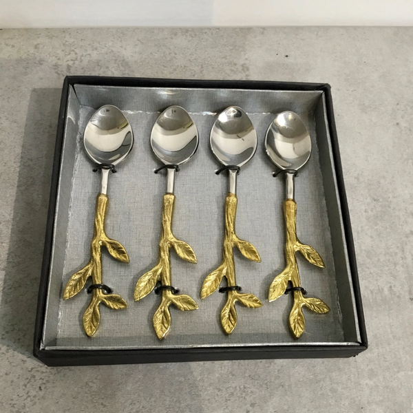 SS Gold Leaf Spoons