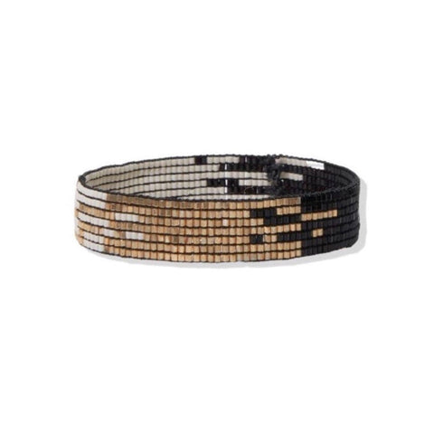 Bracelet - Ombre Luxe Stretch Thin, Black
