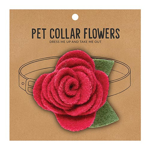 Pet Collar Flower - Small Raspberry