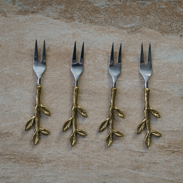 SS Gold Leaf Forks, S/4