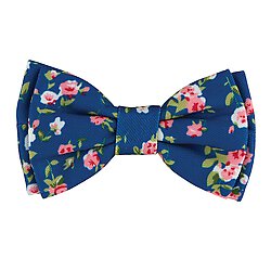 Pet Bow Tie - Blue Floral