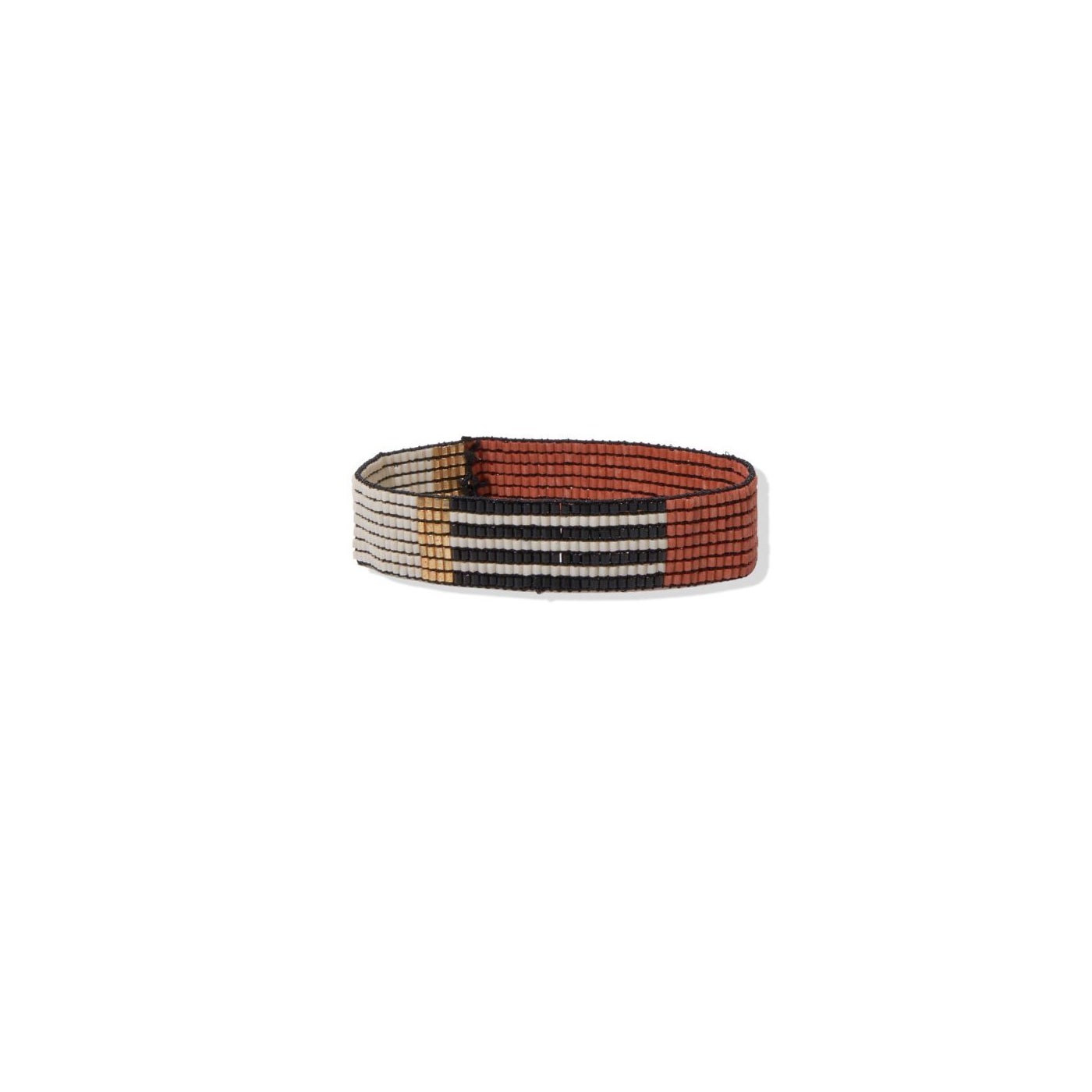 Bracelet - Color Block Luxe Stretch Thin, Rust